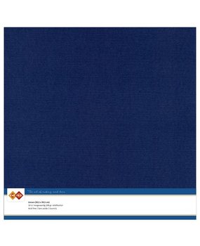 Card Deco Linen Cardstock Dark Blue 10 Vel 30,5x30,5 cm (LKK-SC30)