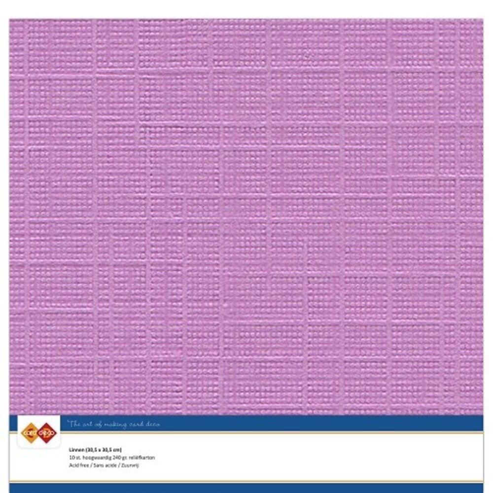 Card Deco Linen Cardstock Fuchsia 10 Vel 30,5x30,5 cm (LKK-SC37) Card Deco Linen Cardstock Fuchsia 10 Vel 30,5x30,5 cm (LKK-SC37)