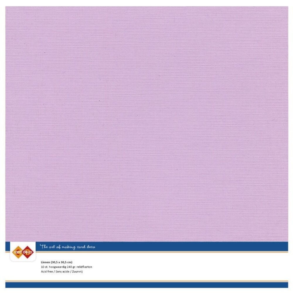 Card Deco Linen Cardstock Amethyst 10 Vel 30,5x30,5 cm (LKK-SC57) Card Deco Linen Cardstock Amethyst 10 Vel 30,5x30,5 cm (LKK-SC57)