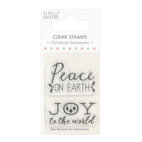 Simply Creative Peace on Earth Clear Stamps (SCSTP026X20) Simply Creative Peace on Earth Clear Stamps (SCSTP026X20)