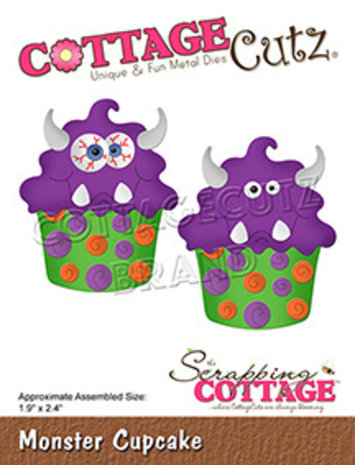 Scrapping Cottage CottageCutz Monster Cupcake (CC-812)