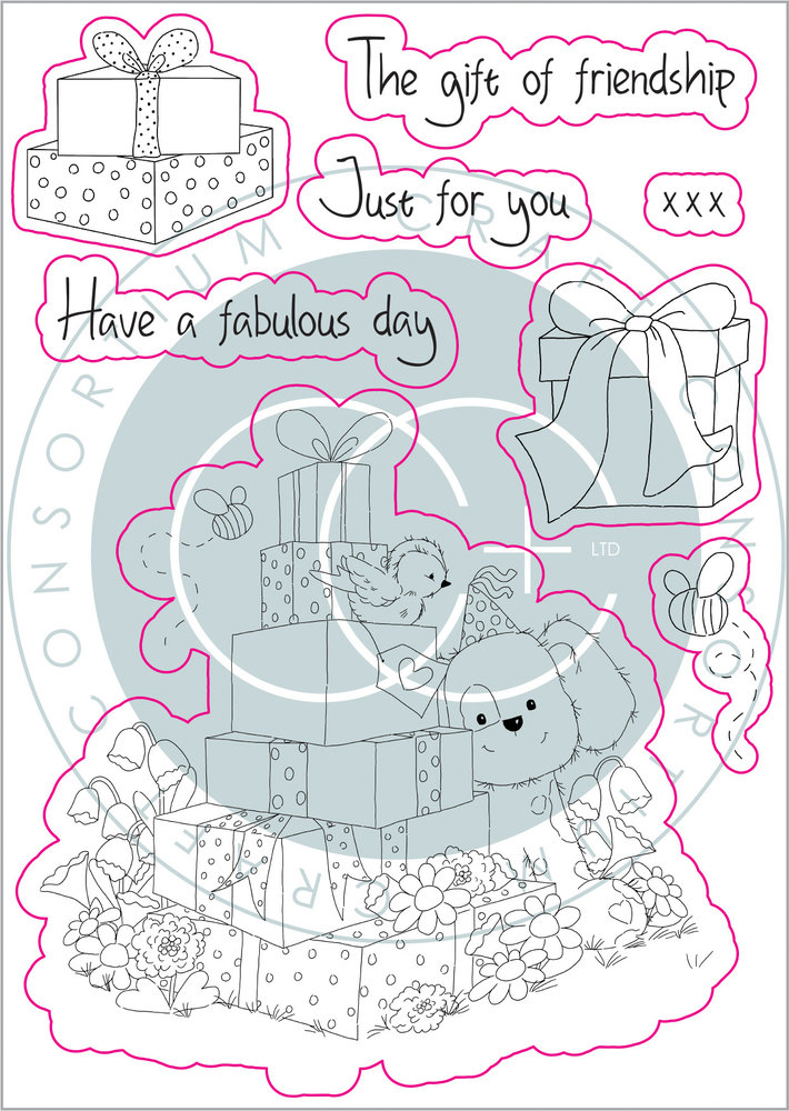 Craft Consortium The Gift of Giving The Gift Clear Stamps (CCSTMP041)
