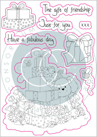 Craft Consortium The Gift of Giving The Gift Clear Stamps (CCSTMP041)