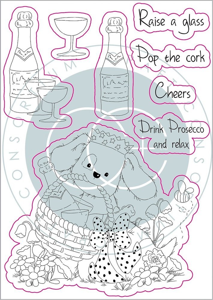 Craft Consortium The Gift of Giving Pop the Cork Clear Stamps (CCSTMP042) Craft Consortium The Gift of Giving Pop the Cork Clear Stamps (CCSTMP042)