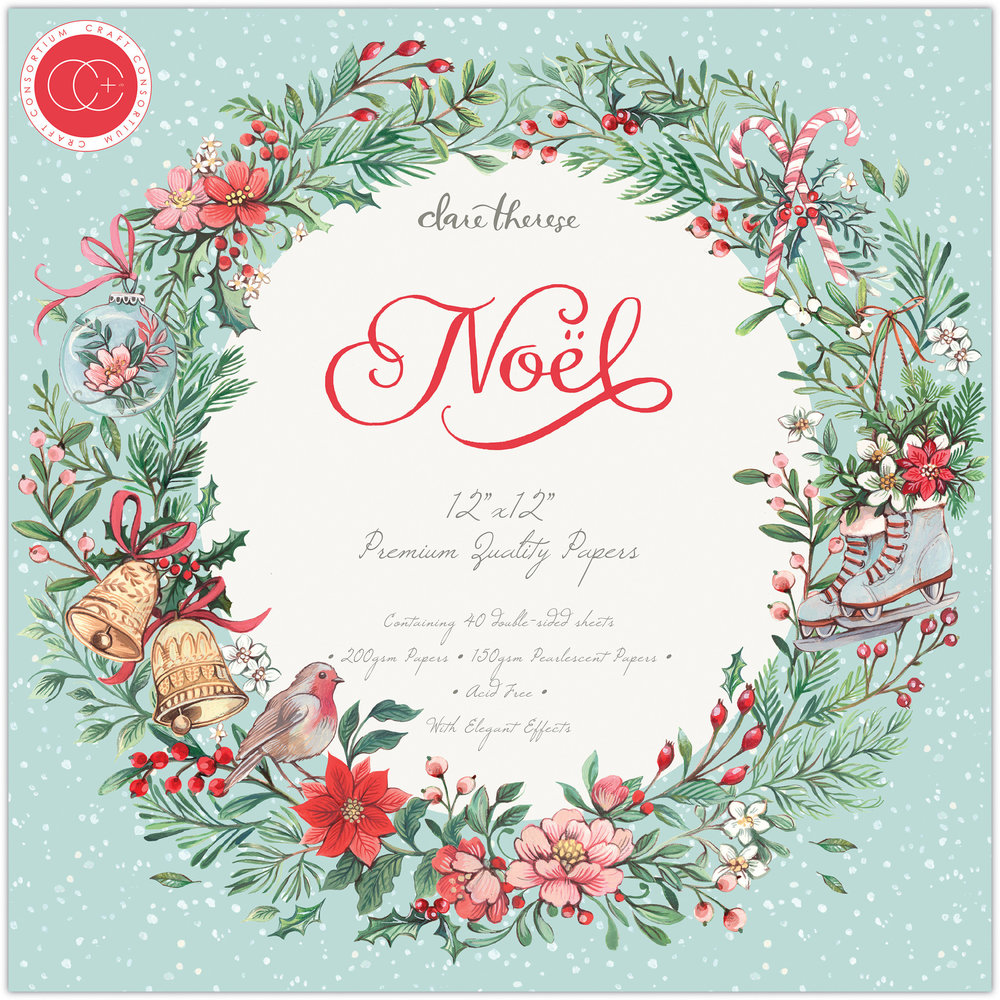 Craft Consortium Noel 12x12 Inch Paper Pad (CCPPAD020)