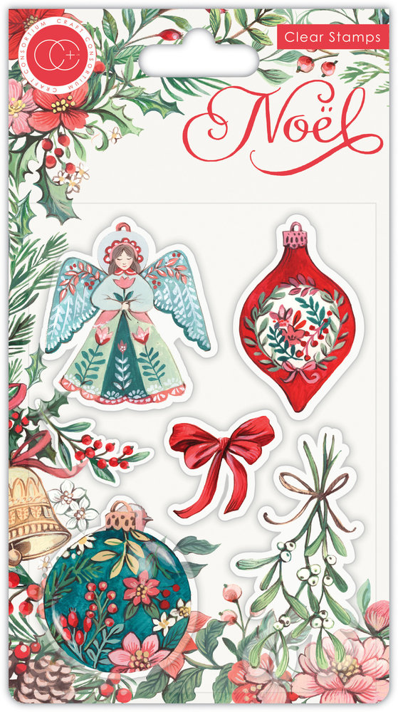Craft Consortium Noel Decorations Clear Stamps (CCSTMP044) Craft Consortium Noel Decorations Clear Stamps (CCSTMP044)