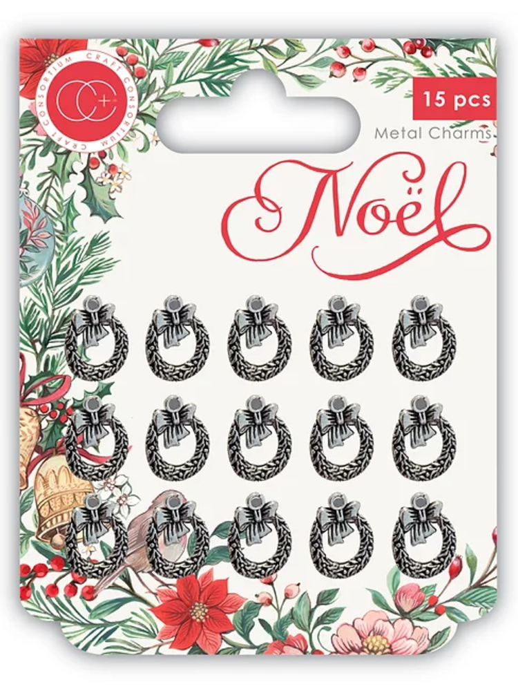 Craft Consortium Noel Wreath Charms (CCMCHRM014) Craft Consortium Noel Wreath Charms (CCMCHRM014)