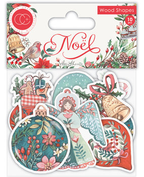 Craft Consortium Noel Wood Shapes (CCWDNS009) Craft Consortium Noel Wood Shapes (CCWDNS009)