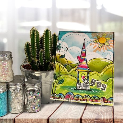 Polkadoodles Wishing Well Wishers Clear Stamps (PD8053) Polkadoodles Wishing Well Wishers Clear Stamps (PD8053)