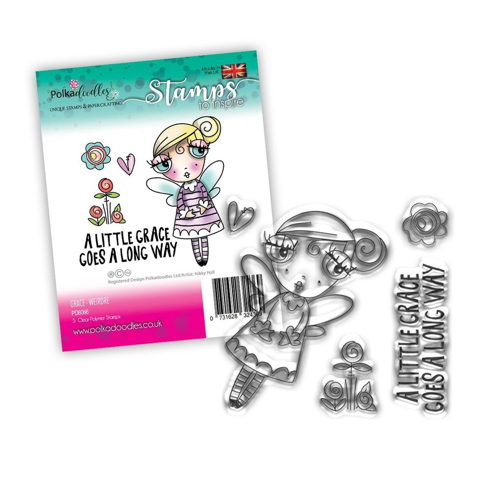Polkadoodles Weirdre Grace Clear Stamps (PD8066) Polkadoodles Weirdre Grace Clear Stamps (PD8066)