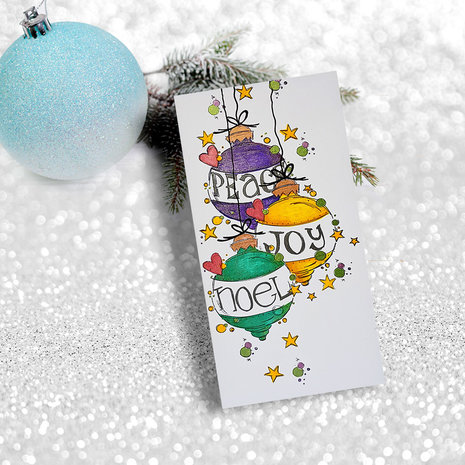 Polkadoodles Heartfelt & Joy Christmas Text Clear Stamps (PD8082)