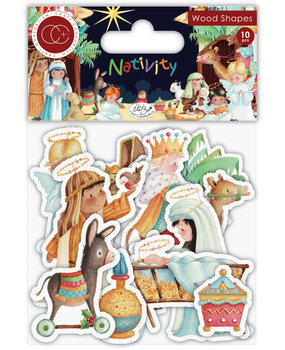 Craft Consortium Nativity Wooden Shapes (CCWDNS010) Craft Consortium Nativity Wooden Shapes (CCWDNS010)