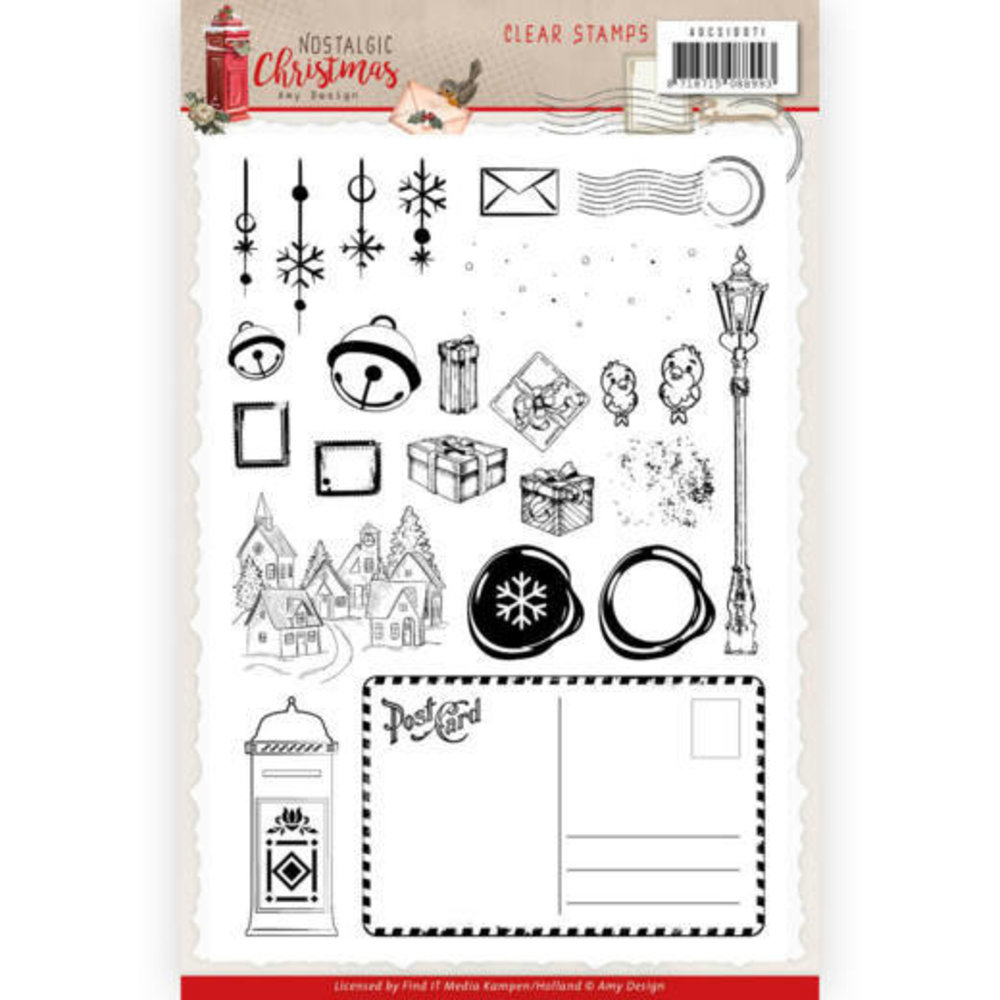 Amy Design Nostalgic Christmas Clear Stamp Set (ADCS10071)