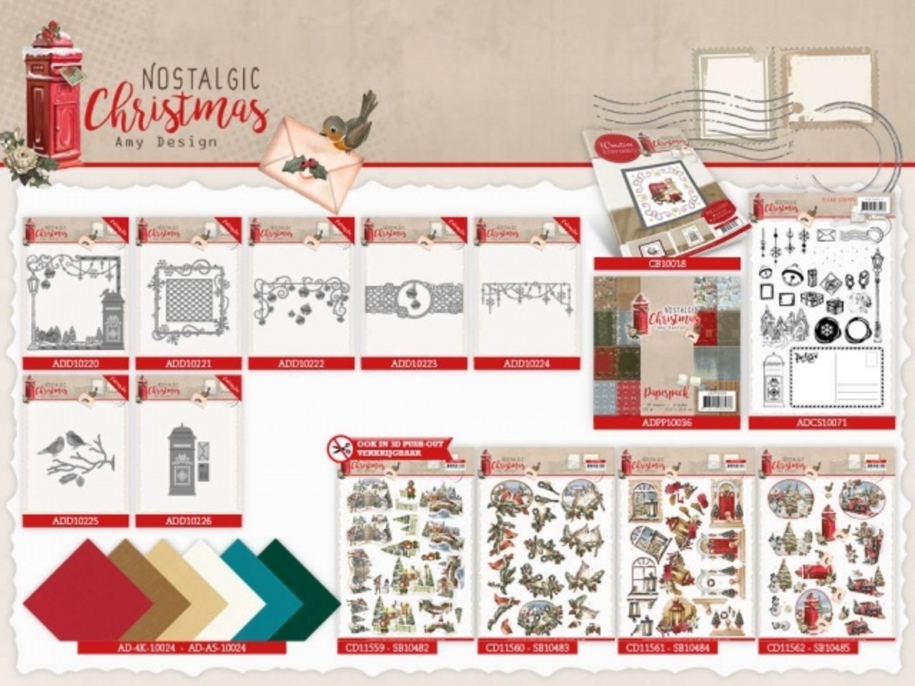 Amy Design Nostalgic Christmas Christmas Bells Border Die (ADD10223) Amy Design Nostalgic Christmas Christmas Bells Border Die (ADD10223)