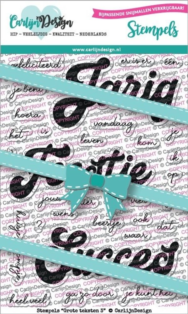 Carlijn Design Clear Stamps Grote Teksten 3 (CDST0055) Carlijn Design Clear Stamps Grote Teksten 3 (CDST0055)