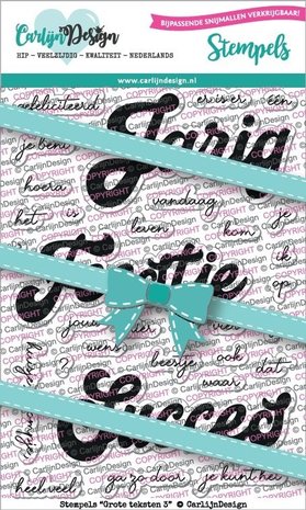 Carlijn Design Clear Stamps Grote Teksten 3 (CDST0055) Carlijn Design Clear Stamps Grote Teksten 3 (CDST0055)