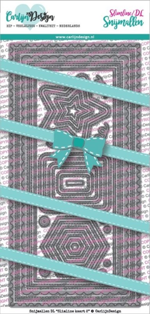 Carlijn Design Snijmal DL Slimline Kaart 2 (CDSN-0058) Carlijn Design Snijmal DL Slimline Kaart 2 (CDSN-0058)