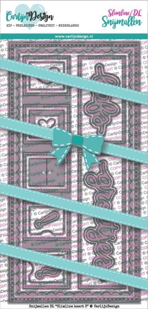 Carlijn Design Snijmal DL Slimline Kaart 3 (CDSN-0059) Carlijn Design Snijmal DL Slimline Kaart 3 (CDSN-0059)