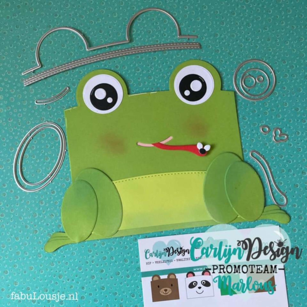 Carlijn Design Snijmal Knuffelkaart Beer Panda Kikker (CDSN-0069) Carlijn Design Snijmal Knuffelkaart Beer Panda Kikker (CDSN-0069)