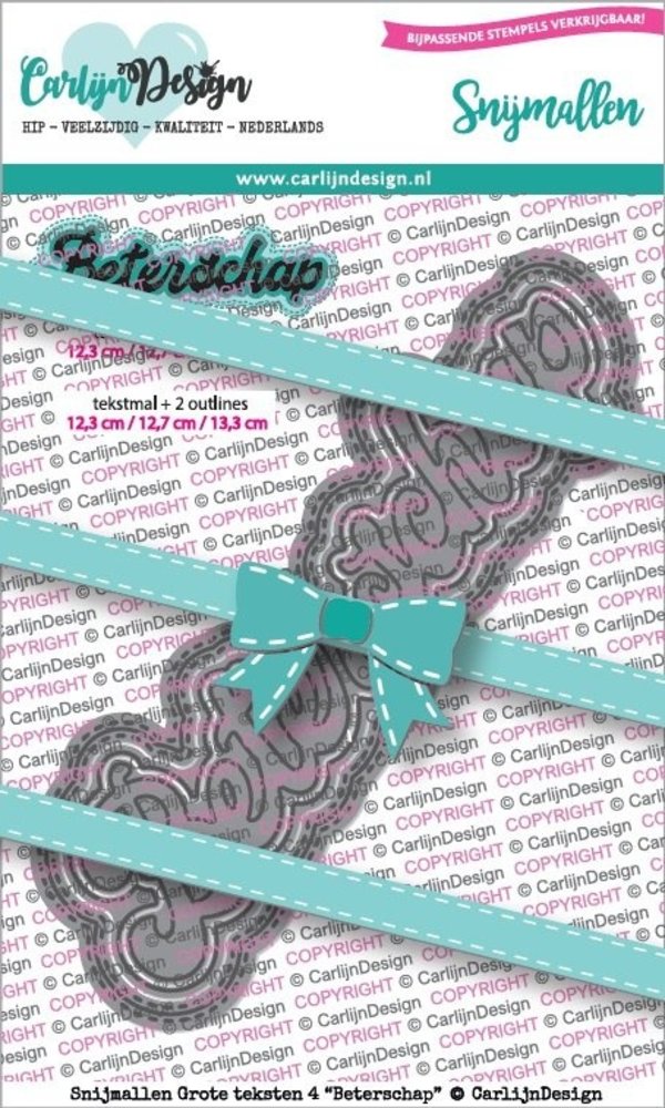 Carlijn Design Snijmal Grote Teksten 4 Beterschap (CDSN-0076)