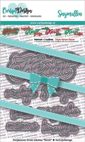 Carlijn Design Snijmal Grote Teksten Kerst (CDSN-0078)