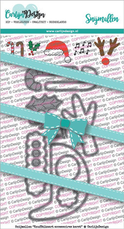 Carlijn Design Snijmal Knuffelkaart Accessoires Kerst (CDSN-0080) Carlijn Design Snijmal Knuffelkaart Accessoires Kerst (CDSN-0080)