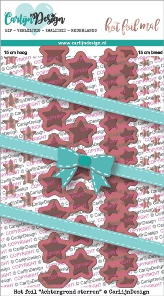 Carlijn Design Hot Foil Stamp Achtergrond Sterren (CDHF-0004)