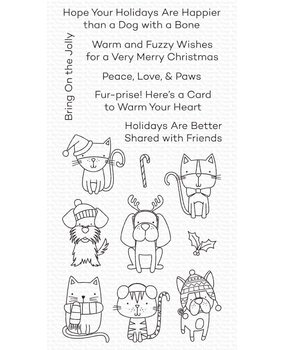 My Favorite Things Peace, Love, & Paws Clear Stamps (CS-504)