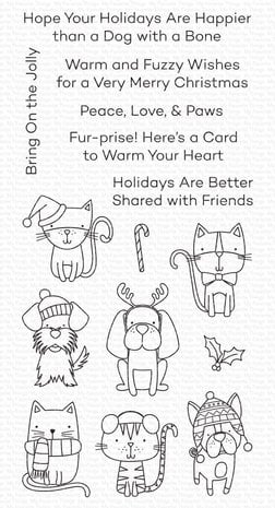 My Favorite Things Peace, Love, & Paws Clear Stamps (CS-504)