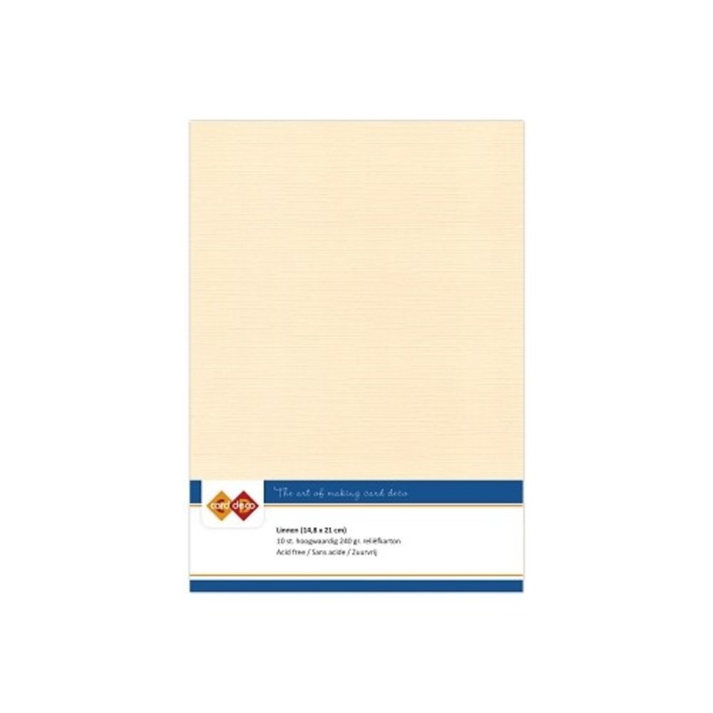 Card Deco Linen Cardstock Chamois 10 Vel A5 (LKK-A507)