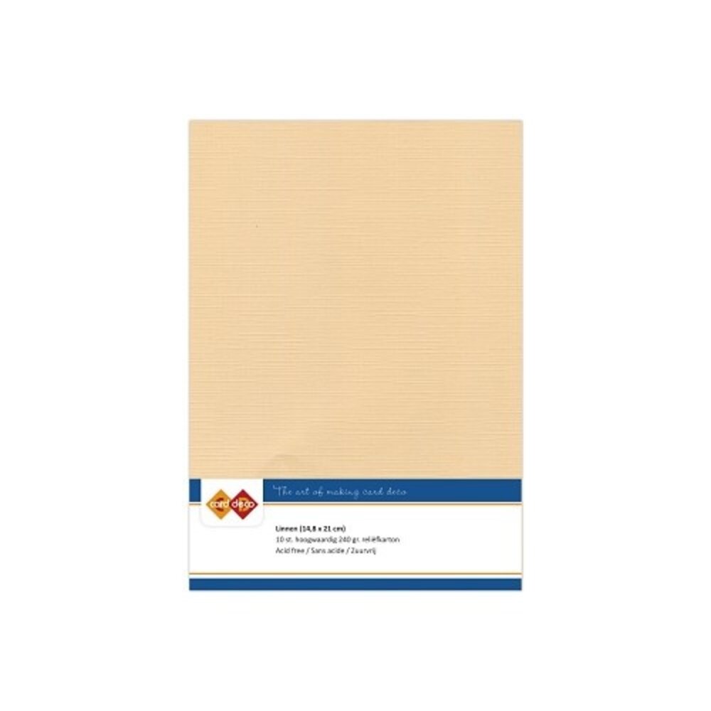 Card Deco Linen Cardstock Sand 10 Vel A5 (LKK-A508) Card Deco Linen Cardstock Sand 10 Vel A5 (LKK-A508)