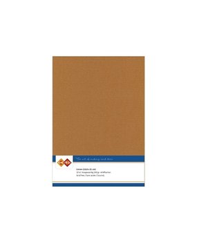 Card Deco Linen Cardstock Coffee Brown 10 Vel A5 (LKK-A512)