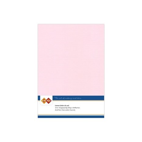 Card Deco Linen Cardstock Light Pink 10 Vel A5 (LKK-A515)