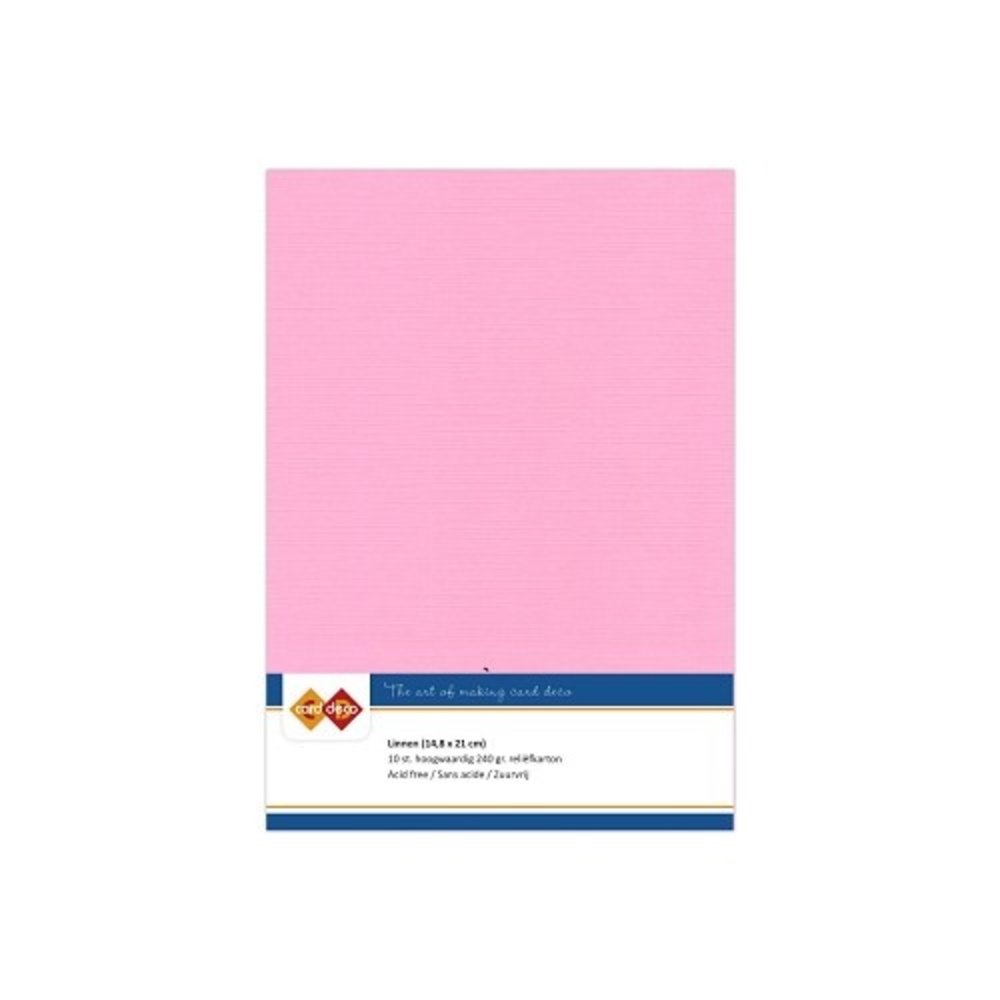 Card Deco Linen Cardstock Pink 10 Vel A5 (LKK-A516) Card Deco Linen Cardstock Pink 10 Vel A5 (LKK-A516)