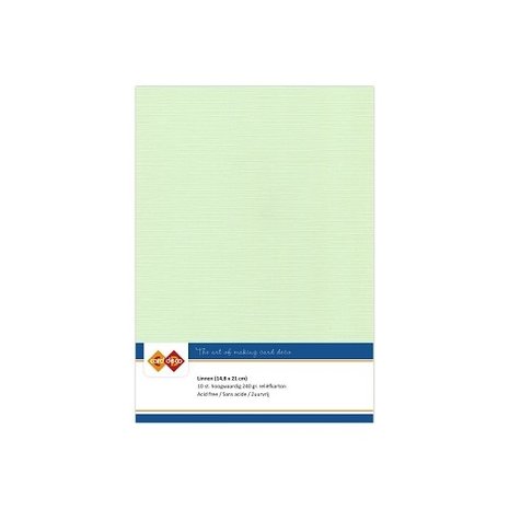 Card Deco Linen Cardstock Light Green 10 Vel A5 (LKK-A519)
