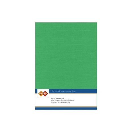 Card Deco Linen Cardstock Green 10 Vel A5 (LKK-A522)