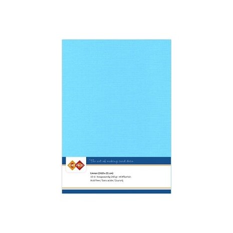 Card Deco Linen Cardstock Sky Blue 10 Vel A5 (LKK-A529)