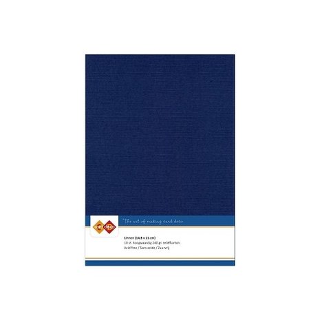 Card Deco Linen Cardstock Dark Blue 10 Vel A5 (LKK-A530) Card Deco Linen Cardstock Dark Blue 10 Vel A5 (LKK-A530)