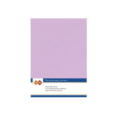 Card Deco Linen Cardstock Amethyst 10 Vel A5 (LKK-A557) Card Deco Linen Cardstock Amethyst 10 Vel A5 (LKK-A557)