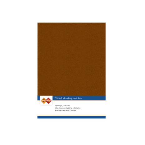 Card Deco Linen Cardstock Brown 10 Vel A5 (LKK-A558) Card Deco Linen Cardstock Brown 10 Vel A5 (LKK-A558)