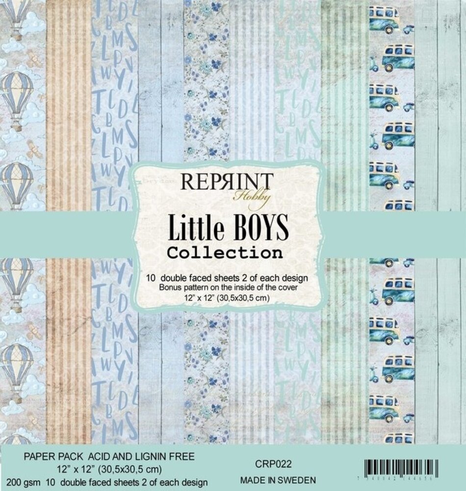 Reprint Little Boys Collection 12x12 Inch Paper Pack (CRP022) Reprint Little Boys Collection 12x12 Inch Paper Pack (CRP022)
