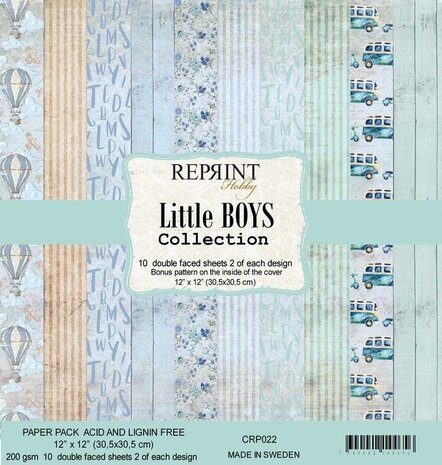 Reprint Little Boys Collection 12x12 Inch Paper Pack (CRP022) Reprint Little Boys Collection 12x12 Inch Paper Pack (CRP022)