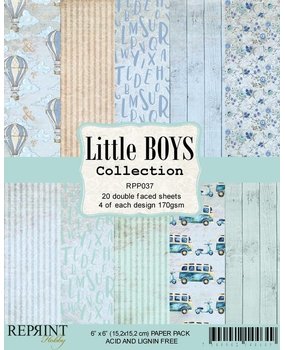 Reprint Little Boys Collection 6x6 Inch Paper Pack (RPP037) Reprint Little Boys Collection 6x6 Inch Paper Pack (RPP037)