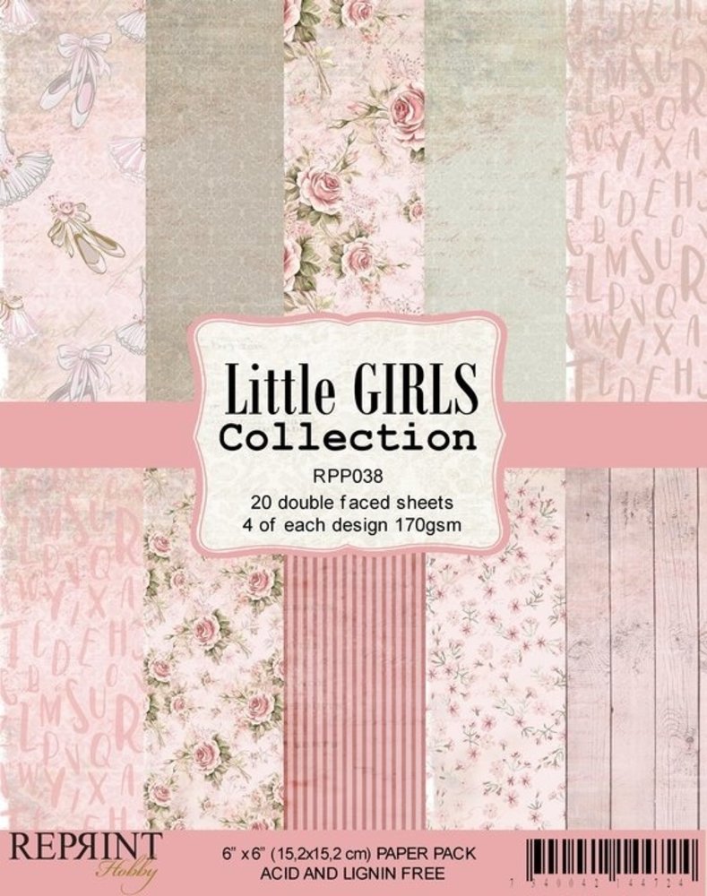Reprint Little Girls Collection 6x6 Inch Paper Pack (RPP038) Reprint Little Girls Collection 6x6 Inch Paper Pack (RPP038)