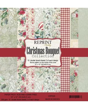 Reprint Christmas Bouquet Collection 12x12 Inch Paper Pack (CRP026)