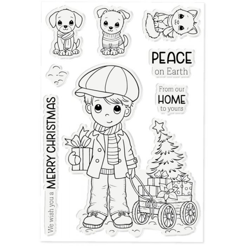 Crafter's Companion Benny's Christmas Clear Stamps (CF-STP-BENCH) Crafter's Companion Benny's Christmas Clear Stamps (CF-STP-BENCH)