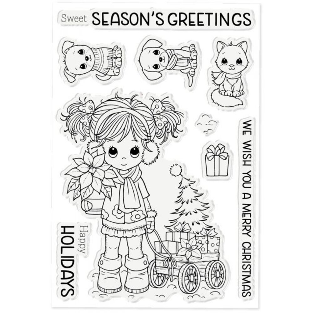 Crafter's Companion Molly's Christmas Clear Stamps (CF-STP-MOLCH) Crafter's Companion Molly's Christmas Clear Stamps (CF-STP-MOLCH)