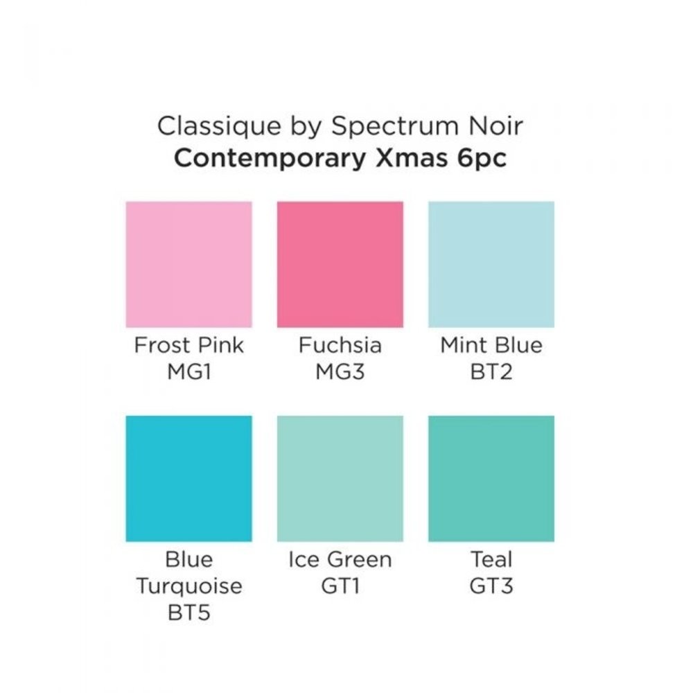 Spectrum Noir Classique Alcohol Markers Set Contemporary Xmas (7pcs) (SN-CS7-CNX) Spectrum Noir Classique Alcohol Markers Set Contemporary Xmas (7pcs) (SN-CS7-CNX)