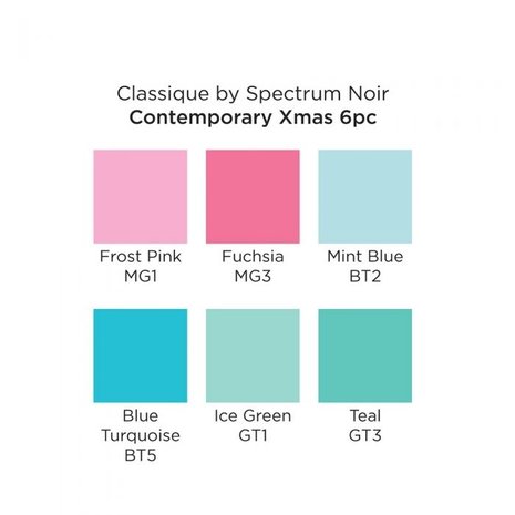 Spectrum Noir Classique Alcohol Markers Set Contemporary Xmas (7pcs) (SN-CS7-CNX) Spectrum Noir Classique Alcohol Markers Set Contemporary Xmas (7pcs) (SN-CS7-CNX)