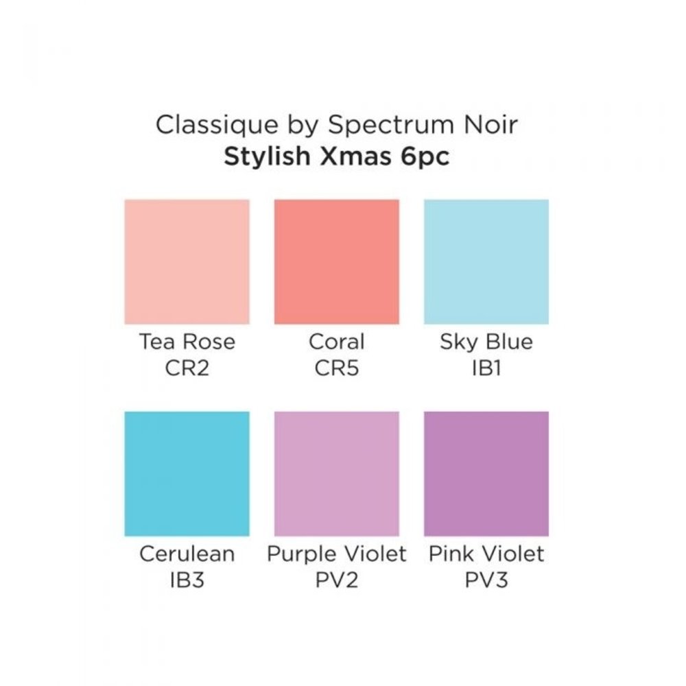 Spectrum Noir Classique Alcohol Markers Set Stylish Xmas (7pcs) (SN-CS-STX)